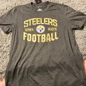 NWT Pittsburgh Steelers Want To Play T-Shirt - Heathered Charcoal